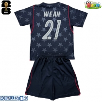 USA Timothy Weah #21 Bortedraktsett Barn VM 2026 Kortermet (+ Korte bukser)